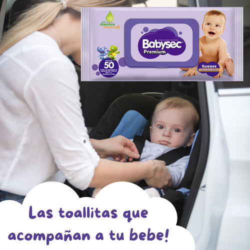 Toallitas Húmedas Hipoalergénicas Para Bebe Babysec 150 Uni 4