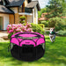 Goozii Foldable Pet Playpen for Dogs - 73cmx73cmx43cm - Pink 6