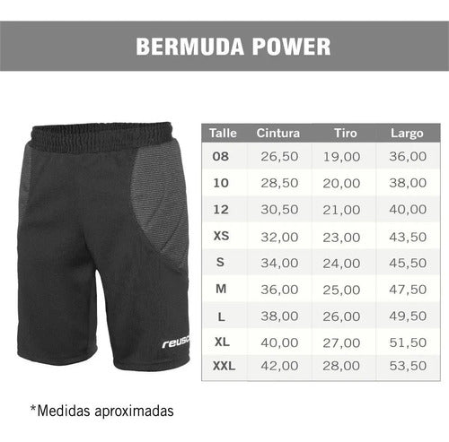 Reusch Kids Power Goalkeeper Shorts with Protective Gear 3