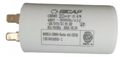 Sicap Capacitor 20 Micros for Vulcano 1hp Pump 0