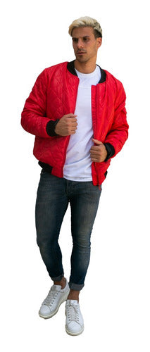 Wainfi Bomber Matelassé Aviator Jacket 7