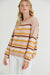 Colorful Striped Round Neck Sweater by Nano #SW2408 22