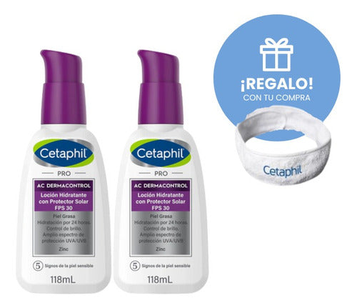 Combo X 2 Cetaphil Hidratante Fps 30 Pro Ac Control 118 Ml 0