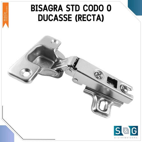 Ducasse Bisagra Cazoleta 35 Mm Std Puerta Mueble X 10 Un 6