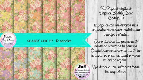 Papeles Digitales Fondos Shabby Chic Vintage Rosa Viejo B7 1