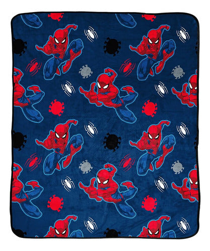 ~? Manta De Peluche Marvel Spiderman - Medidas 50 X 60 Pulga 0