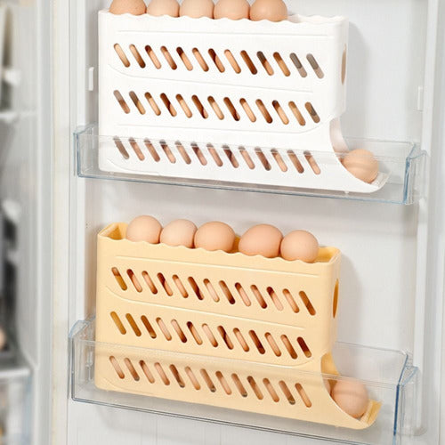 Organizador Vertical Con Dispensador De Huevos 4 Niveles X2 3