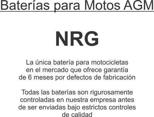 Batería Moto Agm Nrg 12n5-3b - Yb5l-b 1