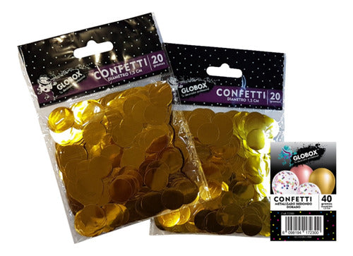 Metallic Round Confetti (20g) x2u - Cotillon Waf 3