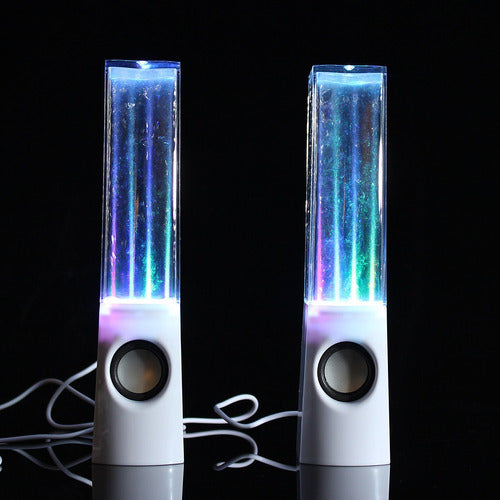 Dancing Water Speakers - 2 X LED Light Water Rhythm Speakers 1