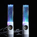 Dancing Water Speakers - 2 X LED Light Water Rhythm Speakers 1