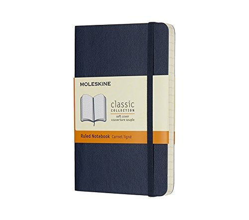 Moleskine Classic Notebook Pocket Ruled Sapphire Blue (d8x2) 0