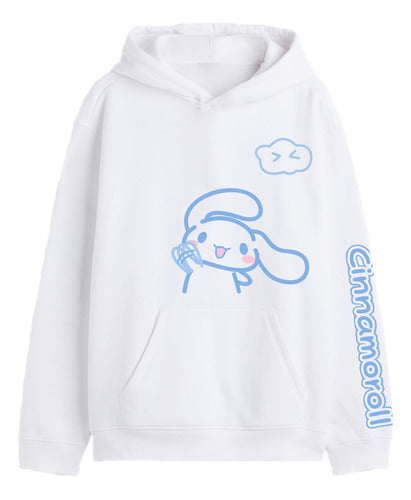 Qaligo Cinnamon Roll Cute Kawaii Nu Goth Kuromi Unisex Hoodie 0