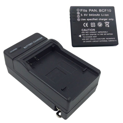 Panasonic Replacement Battery and Charger for DMW-BCF10 DMW-BCF 0