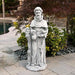 Alpine Corporation St Alpino Estatua De Francis Stone Garden, Gris, 31 Pulgadas 1