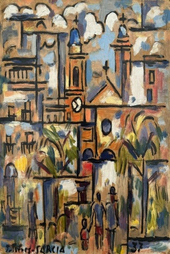 Joaquín Torres García Iglesia Del Reducto - Lámina 45x30 Cm. 0