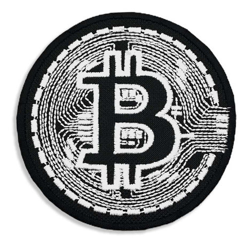 Parche Bordado Bitcoin Termoadhesivo 10 Cm 0