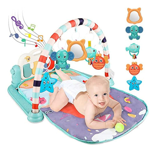 ~. Toy Life Baby Gym Play Mat, Kick And Play Piano Tummy Tim 0