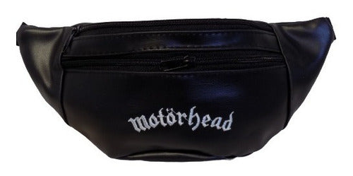 Embroidered Motorhead Waist Bags Leather Rock Shop That Rocks 0