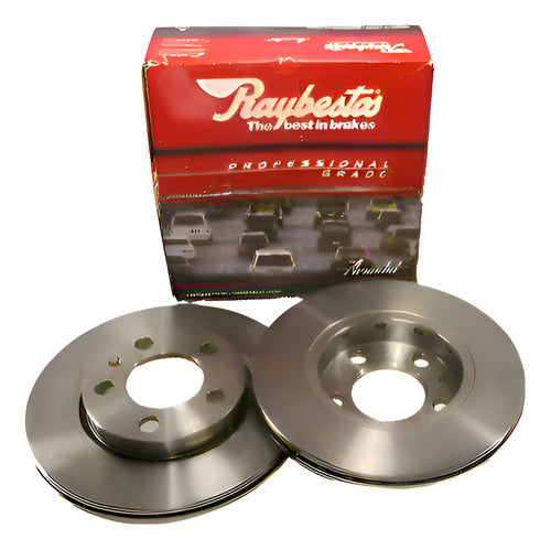 Raybestos Solid Brake Disc Kit for Peugeot 504 505 0