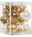 Shatterproof Christmas Decorative Balls Set 20 Pieces - Gold 0