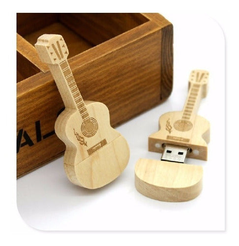 Adata Guitar Pen Drive 4 GB Wooden Souvenir 0