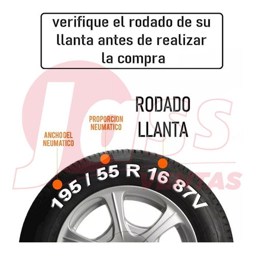 Set of 4 13-Inch Wheel Covers for Gol Corsa Clio Ka Palio Fiesta Auto 16