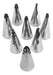Set of 7 Flounce Piping Nozzles for Baking 1