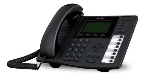 Denwa IP Phone DW-610P Black, LCD Screen, 4 Lines 0