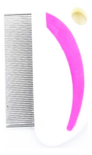 Fine Stainless Steel Lice and Nit Comb 8x5cm 2
