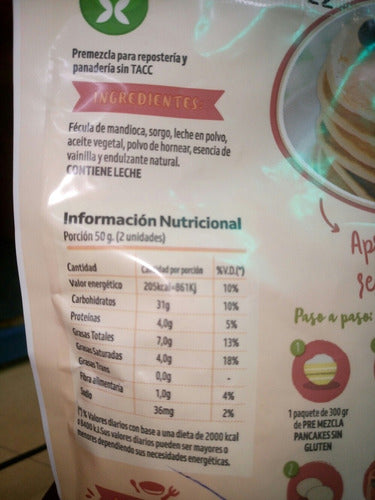 Premezcla P/ Pancakes Pdk Panqueques 300g S/tacc S/azucar Dw 3