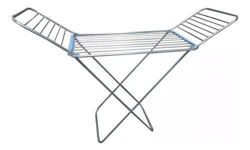 Hogar Actual Folding Aluminum Clothes Drying Rack with Wings 0