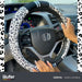 Car Steering Wheel Cover Animal Print Woman PVC + TPE 11