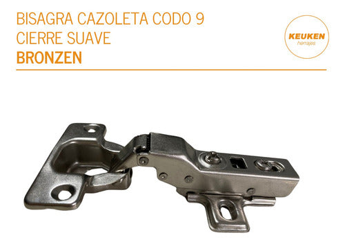 Keuken Bisagra Cazoleta Cierre Suave Con Clip 35mm Codo 9 Bronzen 1