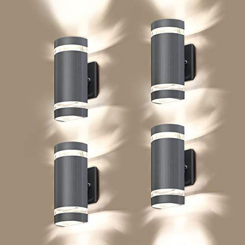 Lmp Led 4 Pack Semi Cilindro Arriba Y Abajo Luces De Pared A 0