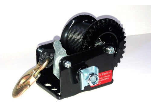 600 Lbs Nautical Trailer Winch with Strap 1