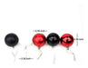 Yeooyoor 25 Christmas Balls Red/White/Black 6cm 1