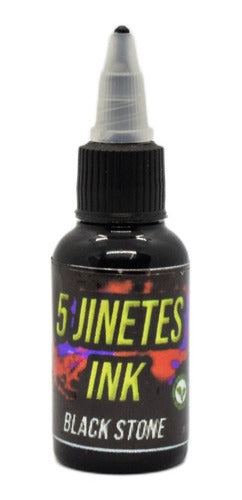 Tinta Tattoo 5 Jinetes Ink 1oz. Black Stone 0