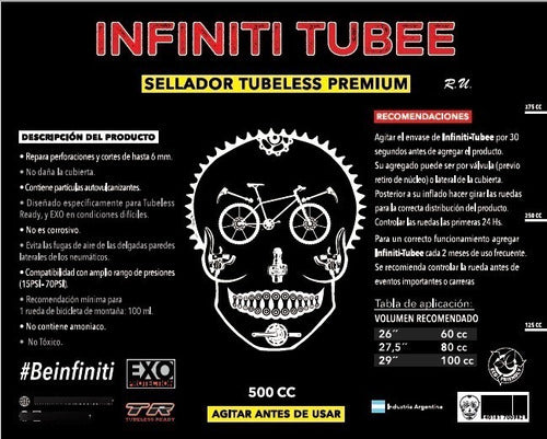 Líquido Sellador Tubeless Anti Pinchaduras  500cc Mtb/ Motos 5