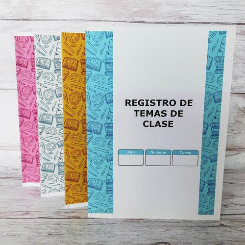 Libro De Tema De Clases Temario Registro De Temas Packx10 3