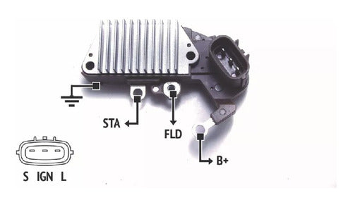 Regulador De Voltaje Alternador Nipondenso Rnn 007100 0