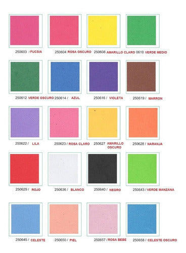 Ibico Solid Color Foam Sheets Pack of 10 - 40x60cm 1.8mm 1