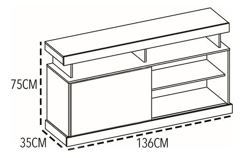 Modern TV Stand with Wheels for Smart LCD LED up to 55 Inches 14