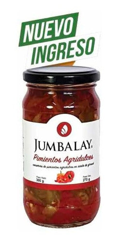 Jumbalay Sweet and Sour Peppers Jar X 310 Gr Pack X 6u 0