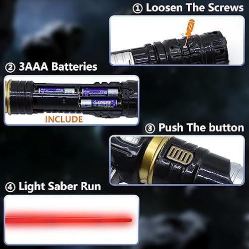 Anndofy Light Saber for Kids, Light Up Toy Swords 6