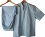 Men's XL Medical Scrub Set with Mao Collar and Snaps 0