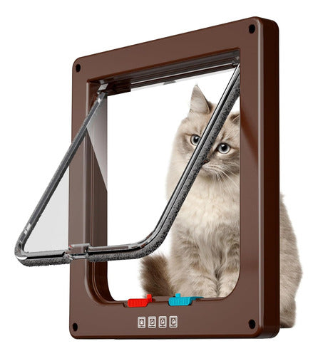 Outdoor Cat Door ABS Lock 4 Modes - Colors - L 0