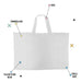 10 Extra-Large Non-Woven Fabric Bag 70x50x12cm With Handle 1