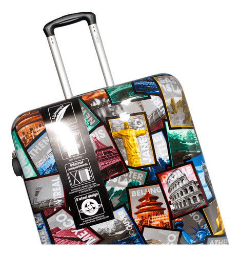OWEN Travel Suitcase Large Printed Hard OW40006 28'' 3c 6