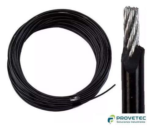 Provetec Cable De Acero Gym Reforzado Forrado 20m X 5mm Gimnasio Envío Gratis 2